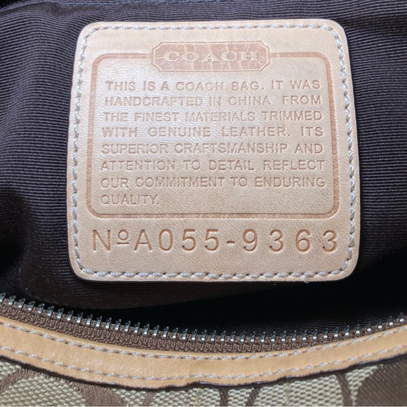 Coach 2005 Vintage Signature Canvas and Leather Handbag in Beige - Picture 10 of 15